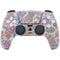 Warm Taupe Floral PS5 Controller Skin